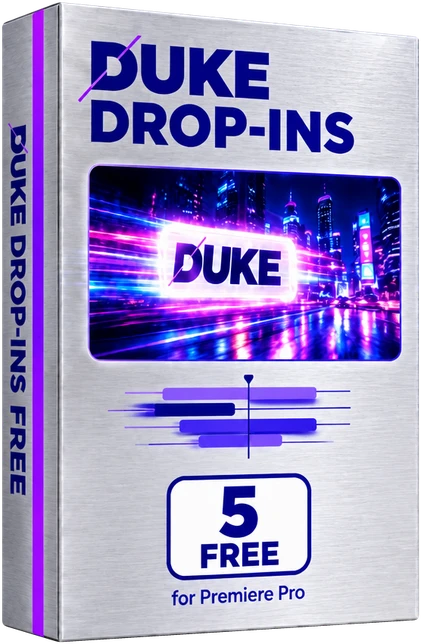 DUKE Drop-Ins Free for Premiere Pro box