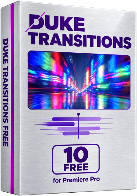 DUKE Transitions Free for Premiere Pro box