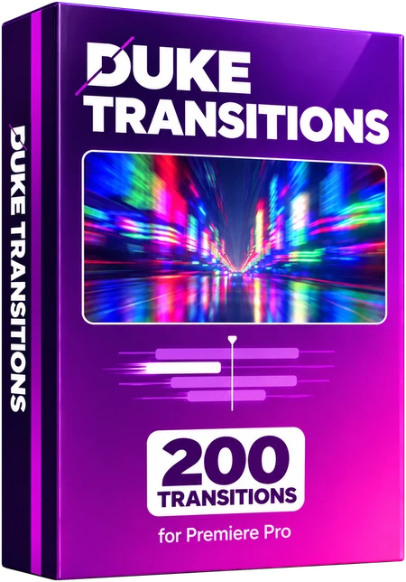 DUKE Transitions for Premiere Pro box