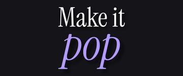 Editorial Italic Lavender caption style