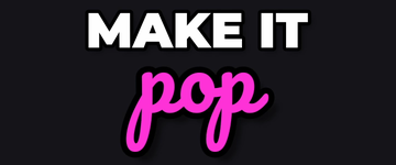 Script Pop Pink caption style