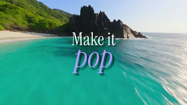 DUKE Editorial Italic Lavender title over footage
