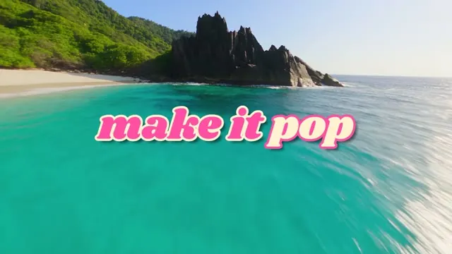 DUKE Retro Pink Italic title over footage